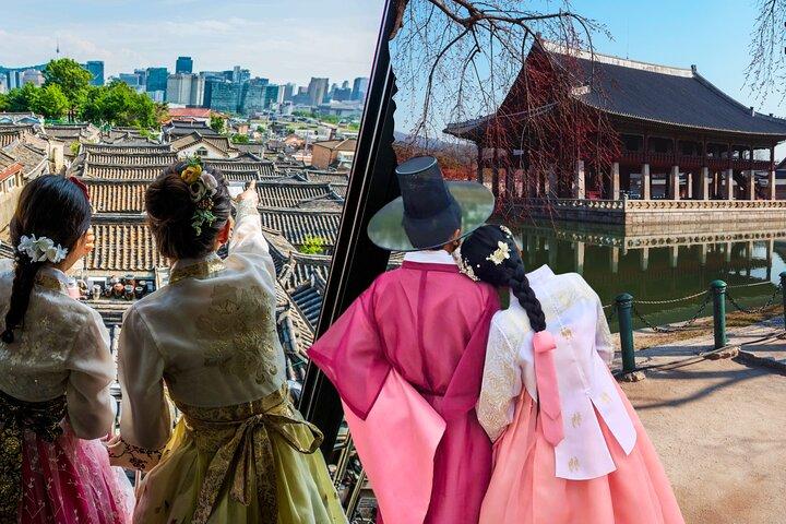 Seoul Highlight Walking Tour mit Hanbok Experience