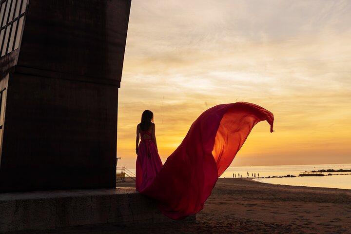 Barcelona Flying Dress Fotoshooting