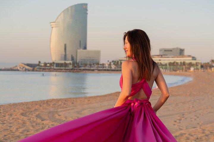 Barcelona Flying Dress Fotoshooting