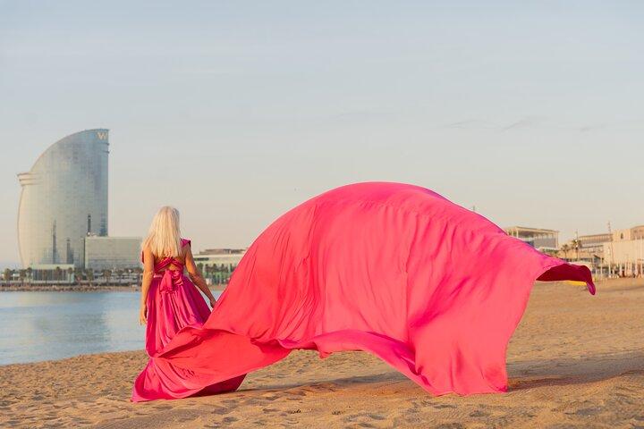 Barcelona Flying Dress Fotoshooting