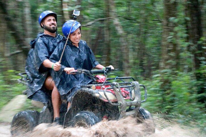 Riviera Maya Jungle Halvdagstur: ATV, Ziplines, Cenote Swim, Rappel