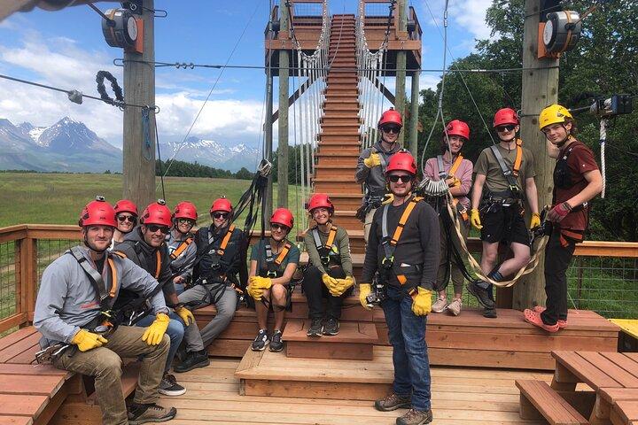 Combinação Trail Ride e Zipline Adventure