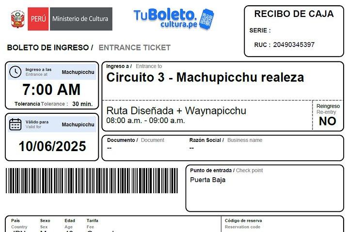 Buy your ticket to Huayna Picchu
