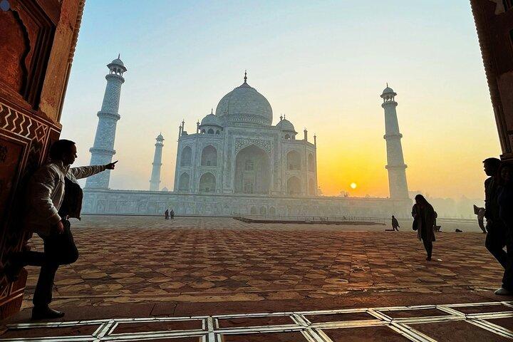 Privétour naar Taj Mahal en Agra Fort vanuit Delhi
