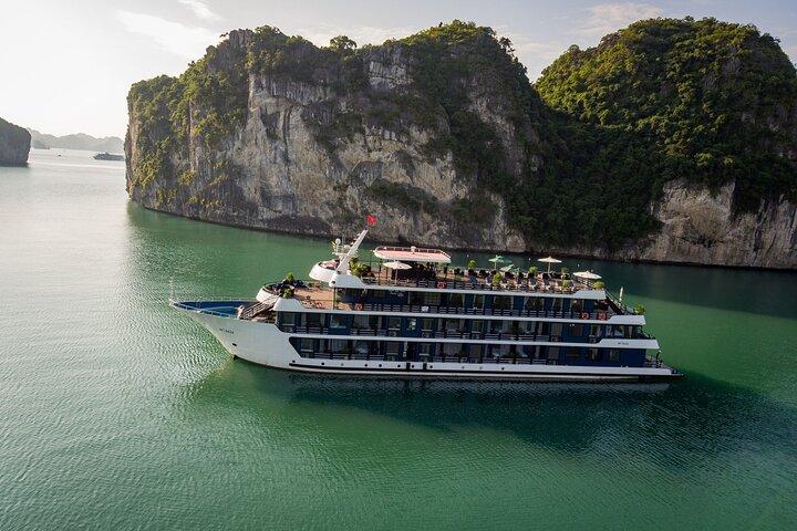De Hanoi: Cruzeiro de 2 dias Rosy Explore a beleza de Lan Ha Bay