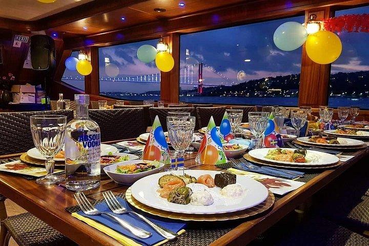 New Year Eve Cruise 2027 with Dinner at Istanbul Bosphorus