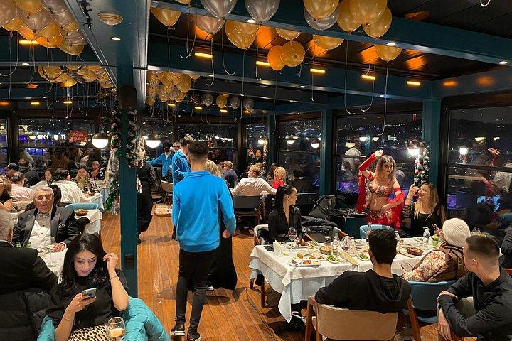 New Year Eve Cruise 2027 with Dinner at Istanbul Bosphorus