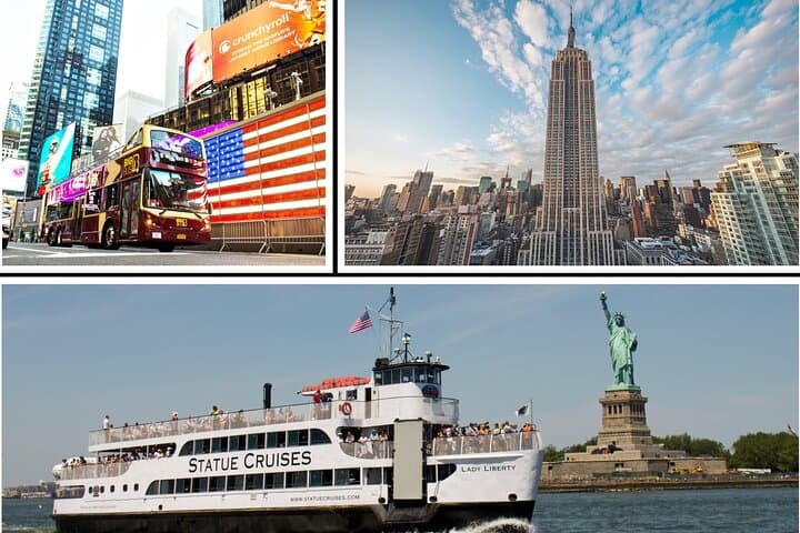 NYC: Empire State, Statue of Liberty, and Hop-on Hop-off Bus Tour