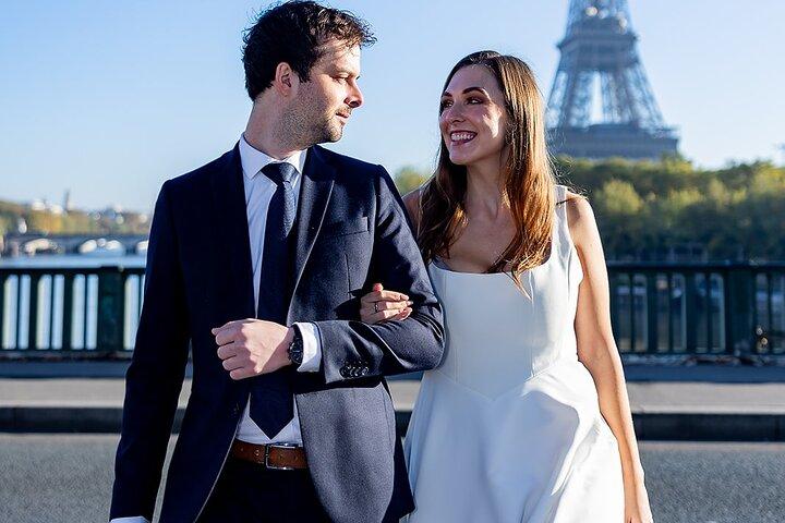 Privat guidad fotografering vid Eiffeltornet i Paris