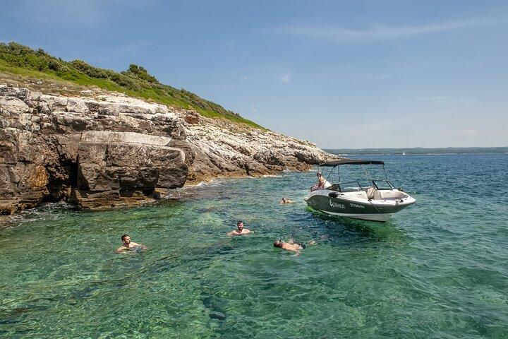 Luxury Private Speedboat Tour to Rovinj Archipelago and Lim Fjord