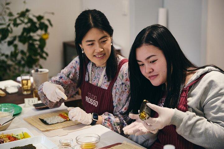 ミニクァンジャン市場料理韓国語屋台料理体験