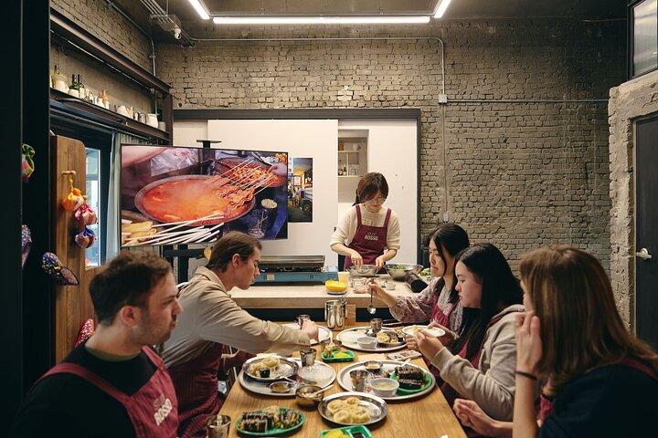 ミニクァンジャン市場料理韓国語屋台料理体験