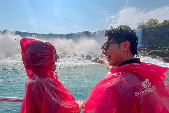 ナイアガラの滝カナダツアー：ヘリコプター、ボートクルーズ＆ジャーニー