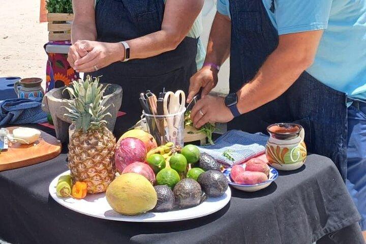 カンクン：メキシコの海鮮バーベキュー教室（現地シェフ付き）