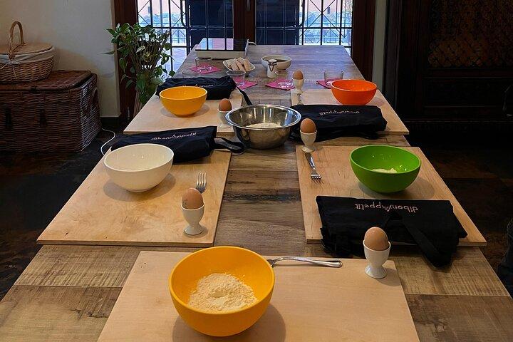 Clase de cocina vegana en un entorno mágico