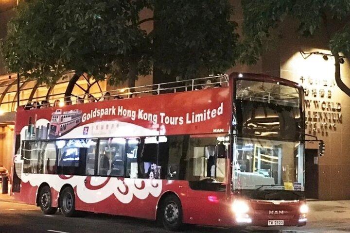 Tour panoramico in autobus di Temple Street e Hong Kong