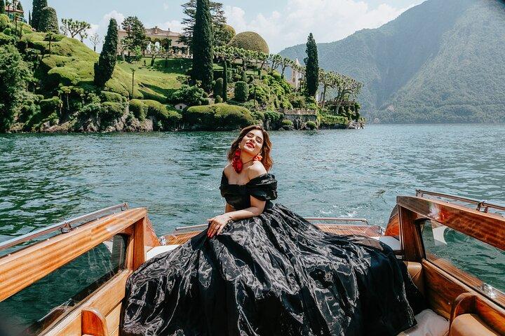 Séance photo privée avec un photographe local au lac de Côme