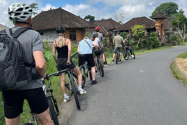 バリ自然ダウンヒルサイクリングツアーと火山訪問