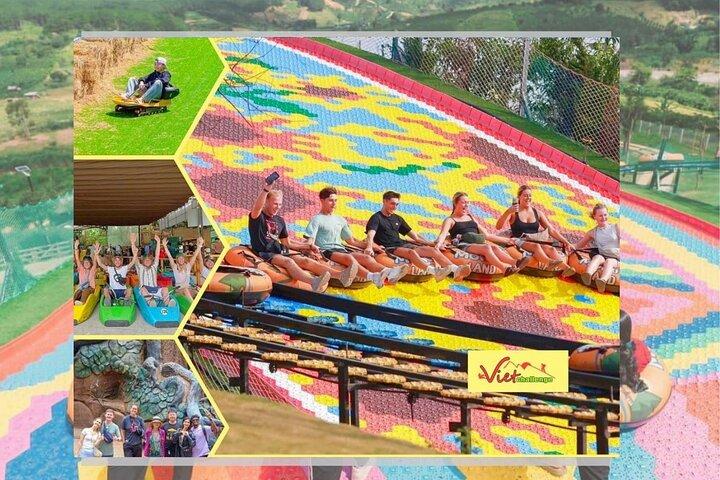 Dalat : Halvdag morgen / eftermiddag - Rainbow Slide & Go