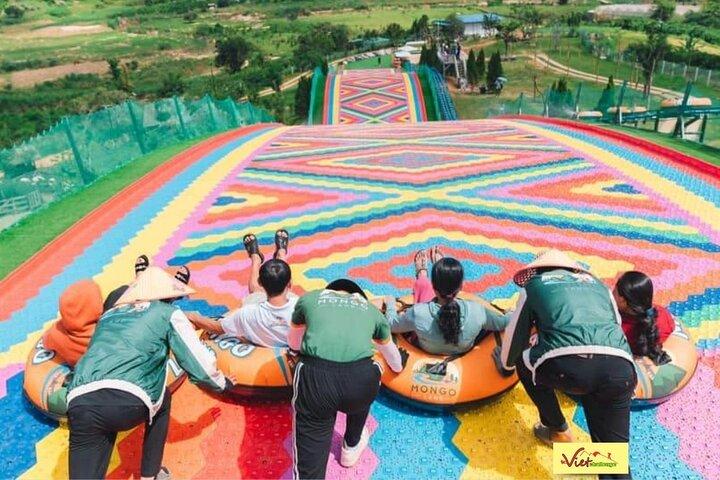 Dalat : Halvdag morgen / eftermiddag - Rainbow Slide & Go