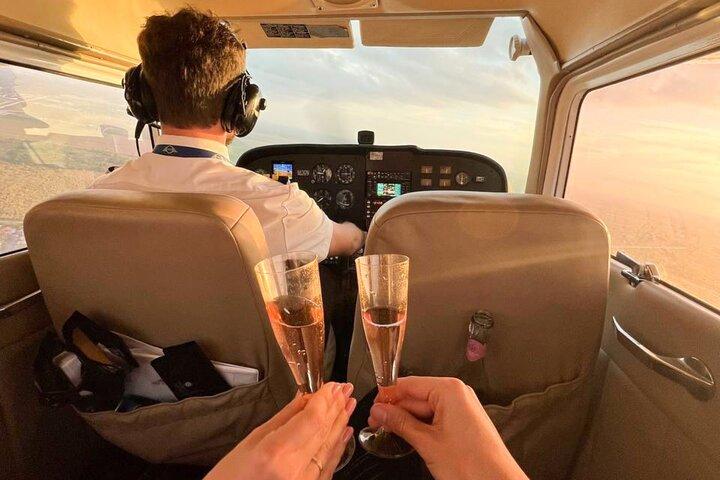 Miami Beach: Romantische Sunset Private Flugzeugtour mit Champagner