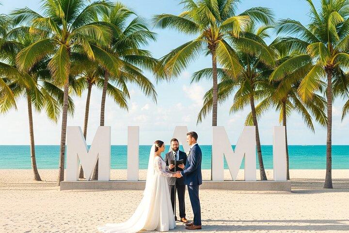 MIAMI Beach-Hochzeit oder Erneuerungszeremonie des Gelübdes