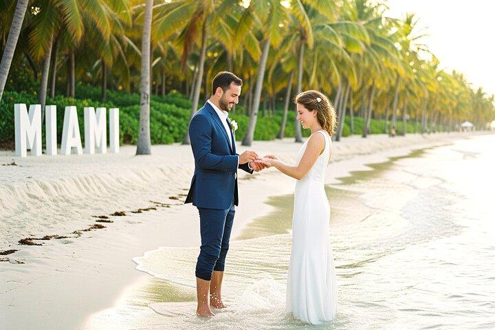 MIAMI Beach-Hochzeit oder Erneuerungszeremonie des Gelübdes