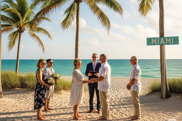 MIAMI Beach-Hochzeit oder Erneuerungszeremonie des Gelübdes