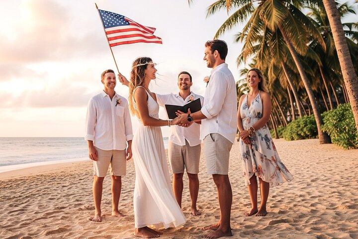 MIAMI Beach-Hochzeit oder Erneuerungszeremonie des Gelübdes