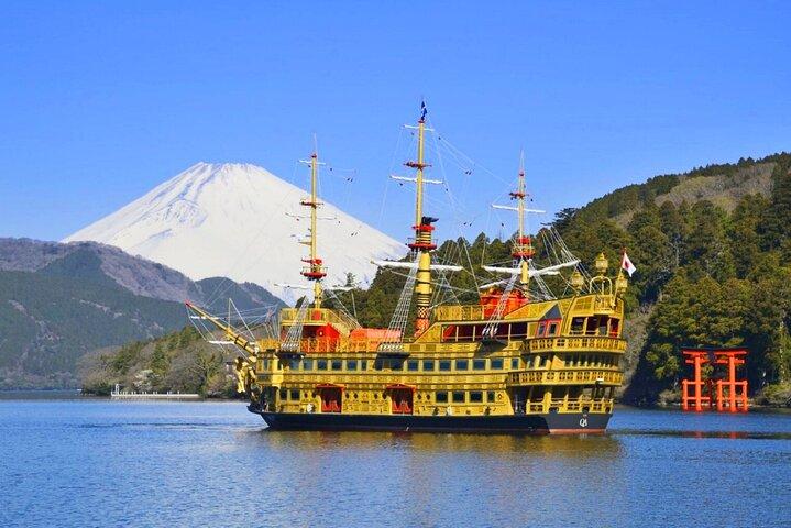 Mt Fuji Hakone Tour från Tokyo : Linbana och kryssningsalternativ