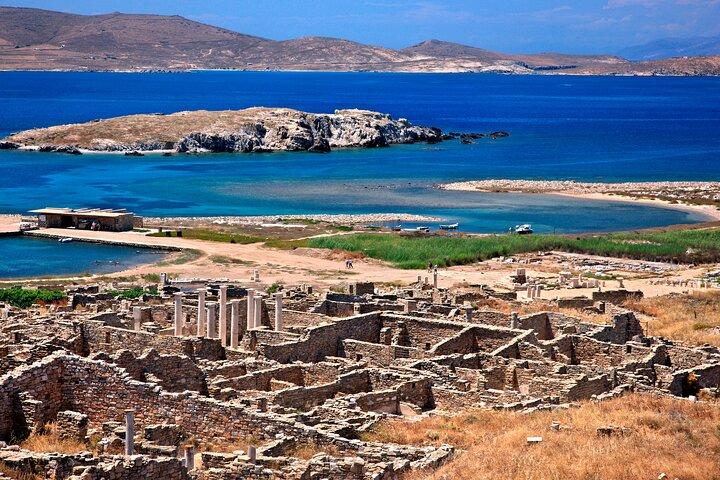Excursion côtière sur l'île de Mykonos en petit groupe au départ du port de croisière
