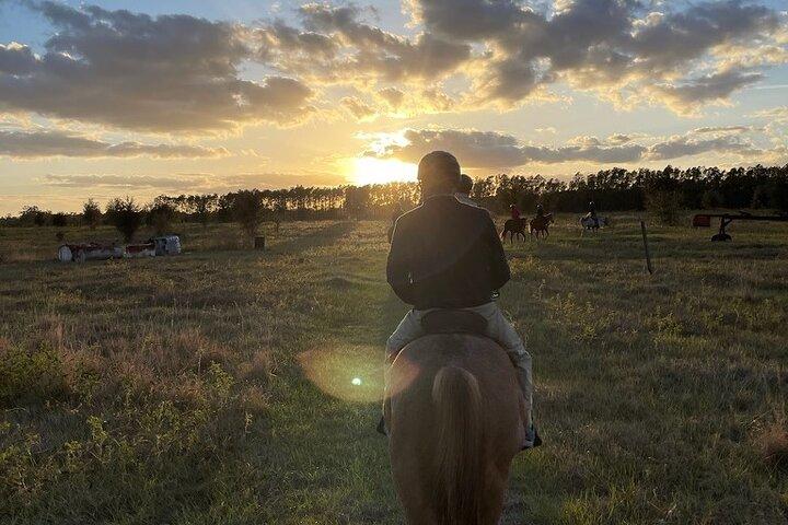 Sunset Trail Ride und Lagerfeuererlebnis in Rock Springs