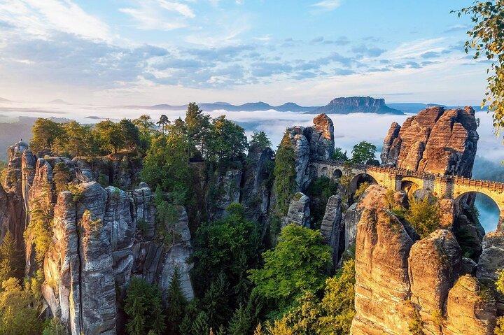 Bastei Bridge, Pravcicka Gate & Narnia Rocks Tour from Prague