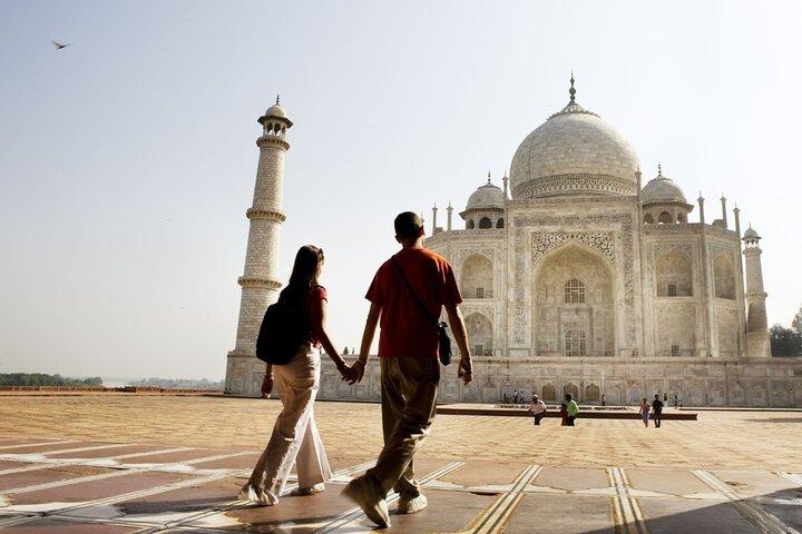 Privat dagstur till Taj Mahal och Fatehpur Sikri från Jaipur