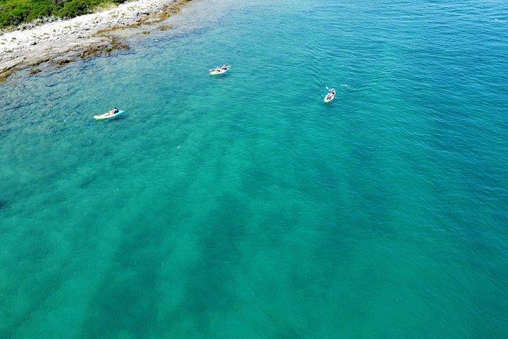 Pula Kayaking Cave, Islands and Cliffs Tour med drycker