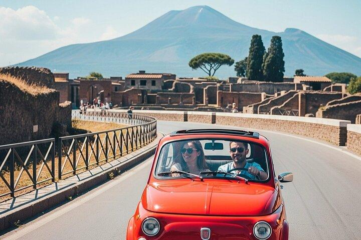 Visite privée en Fiat 500/600 Pompéi et Vésuve