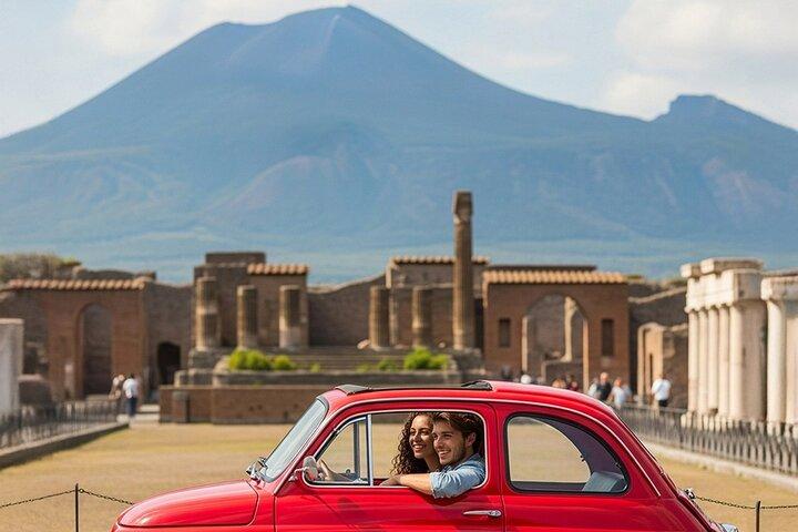 Visite privée en Fiat 500/600 Pompéi et Vésuve