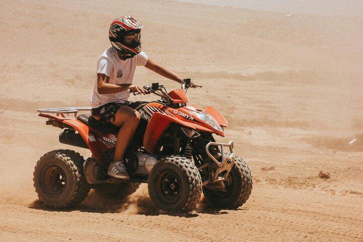Marrakech : agafay 砂漠のクワッドバイクとラクダ乗り＆ディナーショー