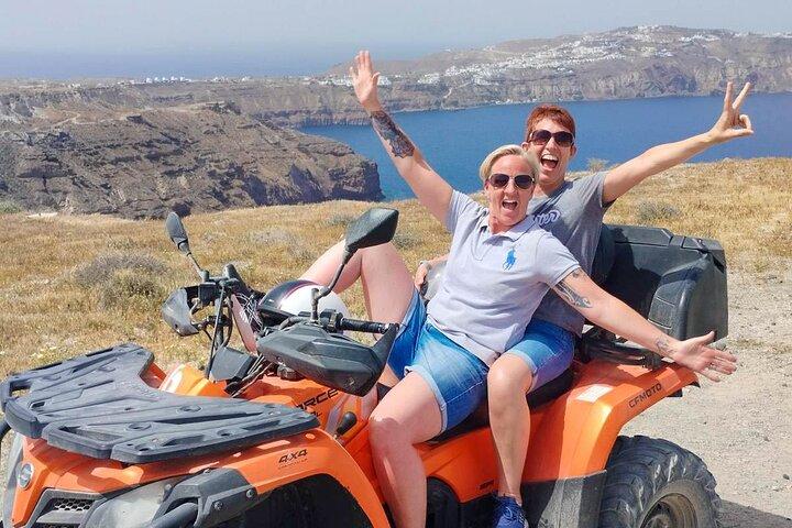 Santorini ATV Quad off-road tur: Perfekt for krydstogt passagerer