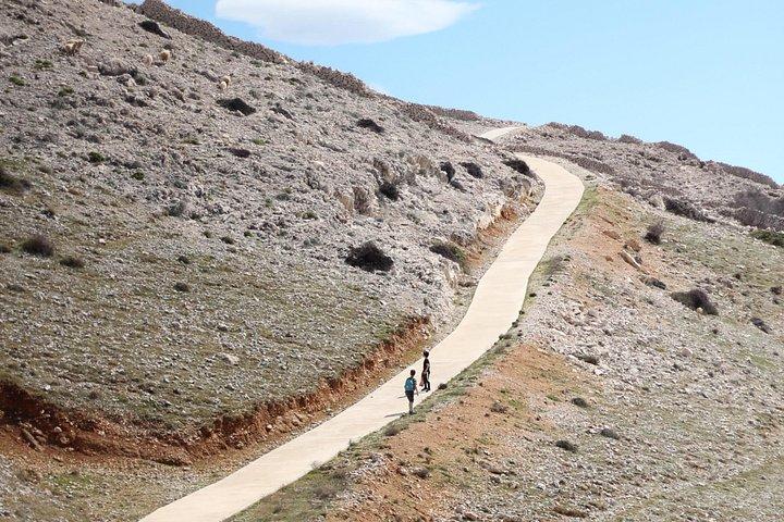 ザダルからパグ島へ：少人数グループでのハイキングと旧市街観光