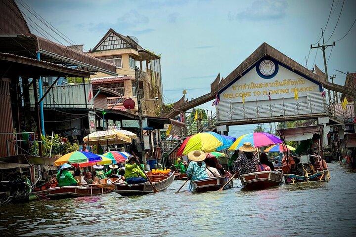Bangkok: Mercado Flutuante Privado e Mercado de Comboios
