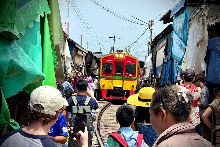 Bangkok: Mercado Flutuante Privado e Mercado de Comboios