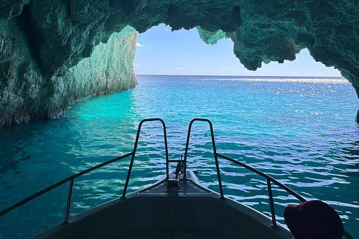 Zakynthos : プライベートクルーズ - ケリ洞窟、ミジトレス、マラトンシ
