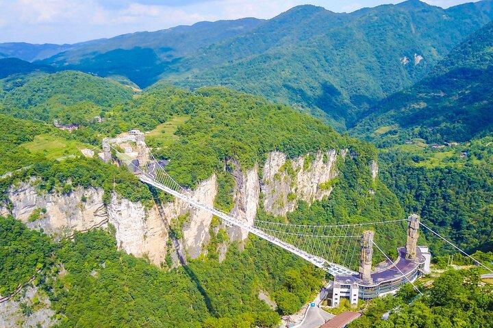 1 dag Zhangjiajie Grand Canyon Glass Bridge og lynlås