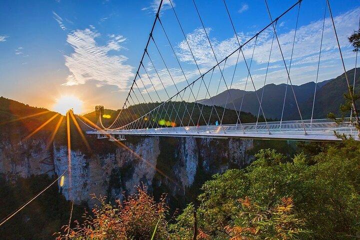 1 dag Zhangjiajie Grand Canyon Glass Bridge og lynlås