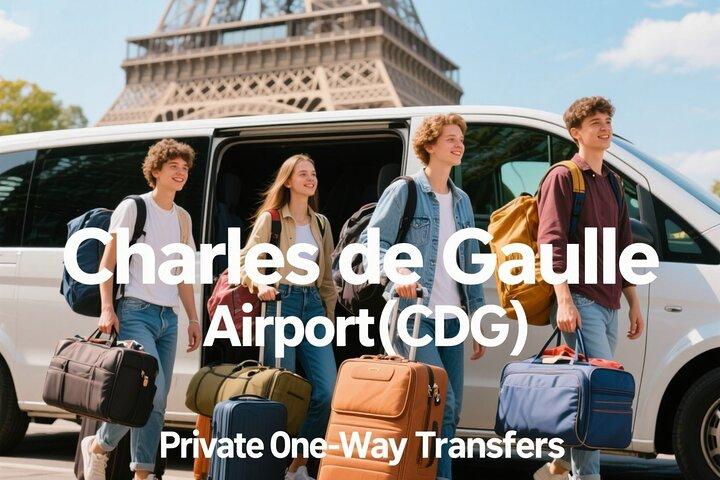 Paris: Charles de Gaulle Airport(CDG) Private One-Way Transfers