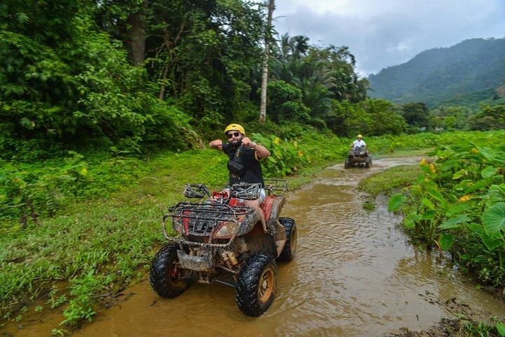 Bamboo Rafting and Monkey Cave with ATV Jungle from Phuket
