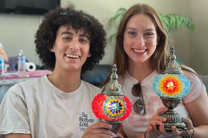Turkse mozaïek lamp maken workshop