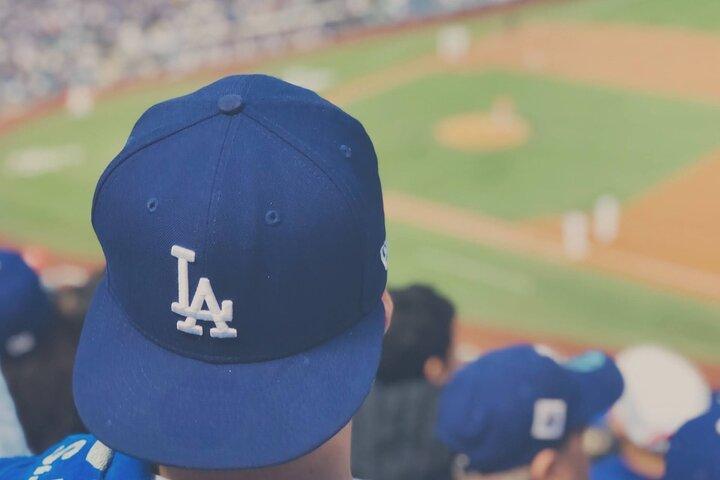 Los Angeles Dodgers basebollmatch på Dodger Stadium
