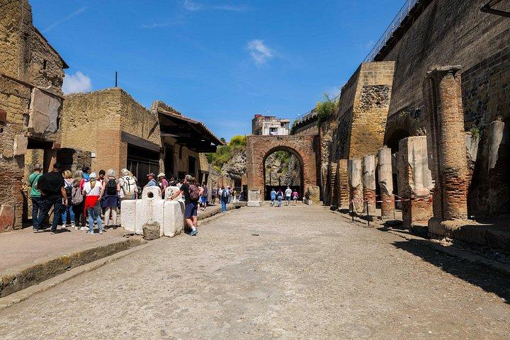 ヘルクラネウムのガイドツアー：古代ローマの家を巡る旅
